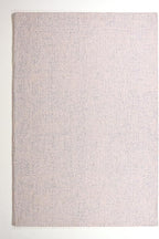 Hand-Tufted 100% Wool Pile Area Rug – Geometric Textured Grid Check Pattern – Thick and Durable Floor Carpet for Bedroom, Living Room, Kids Room, and Dining Area (Ivory Blue, 9' Round)
