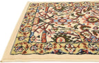 Unique Loom Espahan Collection Area Rug - Cape Cod (2' 2" x 8' 2" Runner, Cream/ Black)
