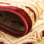 Rugs.com Chateau Collection Rug – 9' x 12' Red Medium Rug Perfect for Living Rooms, Large Dining Rooms, Open Floorplans