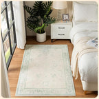 Istana 3x5 Area Rug - Green Modern Rugs for Living Room 3x5 - Foldable Rugs for Bedroom/Living Room Rug - Stain Resistant Washable Rug - Eco-Friendly Small Area Rugs