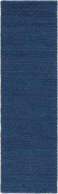 SAFAVIEH Natura Collection Runner Rug - 2'3" x 10', Navy & Blue, Handmade Wool Blend, Textured Design, Ideal for Hallway, Bedroom, Foyer (NAT620M)