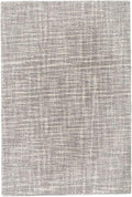 Dash and Albert Crosshatch Wool Area Rug - 2.5' x 8' Runner Dove Grey Solid Hand Micro Hooked Accent Rug - Durable, High Traffic Areas Bedroom, Hallway, Stairs