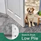 LUMI 4x6 Washable Area Rug for Living Room, Ultra Soft Modern Neutral Grey Rugs Non Slip with Rubber Backing, Low Profile, High Traffic, Stain Resistant Carpets, Ideal for Bedroom, Dining Room