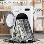 Area Rug Non Slip Machine Washable Ultra Soft Living Room/Bedroom/Kitchen/Outdoor/Classroom White Gray, 4'×6'