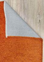 Alfa Rich 9x12 Orange Area Rugs for Living Room Bedroom Kitchen Decor Cotton Washable Pet Friendly