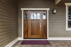 WaterHog Diamond | Commercial-Grade Entrance Mat with Rubber Border – Indoor/Outdoor, Quick Drying, Stain Resistant Door Mat (Medium Grey, 3' x 12')