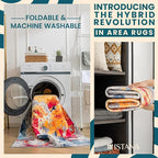 Istana 6x9 Area Rug - Multi Colors Rugs for Living Room 6x9 - Foldable Boho Rugs for Bedroom - Stain Resistant Washable Rug - Eco-Friendly Area Rugs - Easy to Clean Living Room Rug