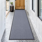 OLANLY Front Door Mat Indoor Outdoor Entrance, Waterproof Heavy Duty Doormat, Fade Resistant, Low Profile, Easy Clean Patio Porch Welcome Floor Mats for Entry, 71x23, Ash Grey