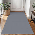 3x5 Ft Braided Area Rug Washable Rugs for Entryway Throw Rugs with Rubber Backing Boho Door Mat Indoor Entrance Cotton Kitchen Mats Woven Front Door Carpet for Foyer Living Room, Grey