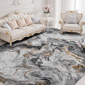 6x9 Area Rugs for Living Room, Modern Abstract Rug for Bedroom, Contemporary Machine Washable Rug, Large Stain Resistant Carpet for Dining Room Playroom Home Office, Pet & Kids Friendly