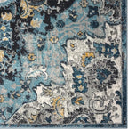 LUXE WEAVERS Moroccan Blue 4x5 Medallion Area Rug for Living Rooms