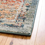 Unique Loom Isabella Collection Area Rug - Rossellini (5' 1" Square, Rust Red/ Beige)