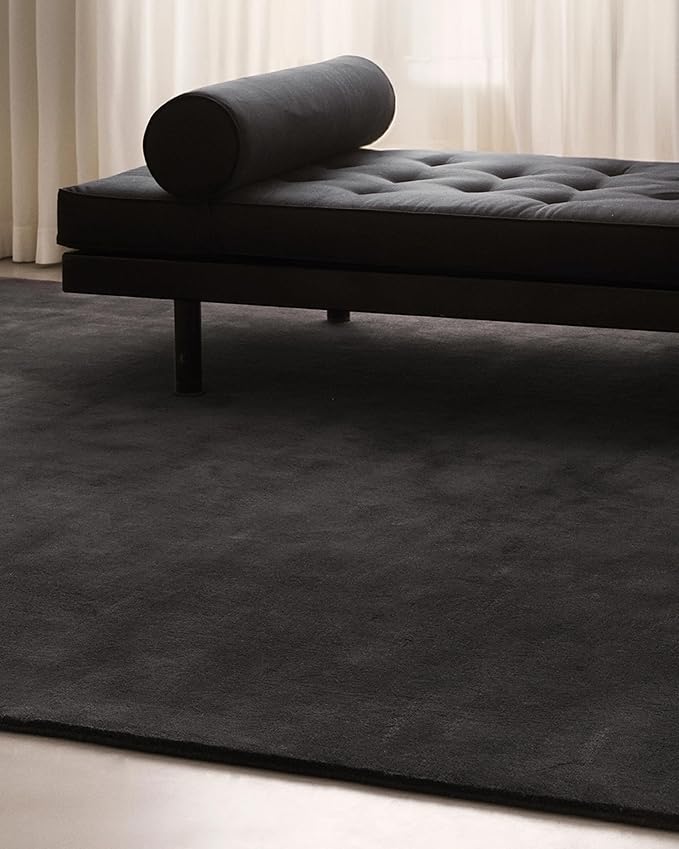 Hand-Tufted Wool Runner Area Rug – Soft Premium Wool Carpet for Living Room, Bedroom & Home Décor – 2.6X13 ft| Pencil Grey – Durable, Non-Slip Backing, Handcrafted Rug