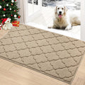 Timo Entryway Rug, Door Mats Indoor 32"x40" Absorbent Rubber Backing Non Slip Indoor Doormat, Machine Washable Resist Dirt Low Profile Door Mat, Front Door Rugs for Muddy Wet Shoes, Beige