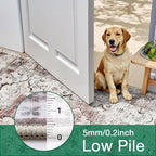 LUMI Washable Area Rug 8x10 for Living Room, Ultra Soft Stain Resistant Carpet with Non Slip Rubber Backing, Non-Shedding Low Pile Rugs for Bedroom, Dining Room, Indoor, Office