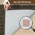 COSY HOMEER-Dirt-Trapper-Door-Mat 32"x48" Non-Slip Entryway Rugs,Washable Welcome Mat,Absorbent Entrance Mats,Low Pile Dog Door Mats for Front Back Doomats and Wet Shoes,Brown