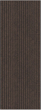 Ottomanson 2'7" x 18' Hallway Runner with Scraper Pile - Extra Durable Non-Slip Rug Mat for Indoor & Outdoor Use - Ideal for Kitchen, Entryway & Garage - High-Traffic Carpet, Brown