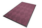 M+A Matting WaterHog Diamond | Commercial-Grade Entrance Mat with Rubber Border – Indoor/Outdoor, Quick Drying, Stain Resistant Door Mat (Bordeaux, 6' x 8')