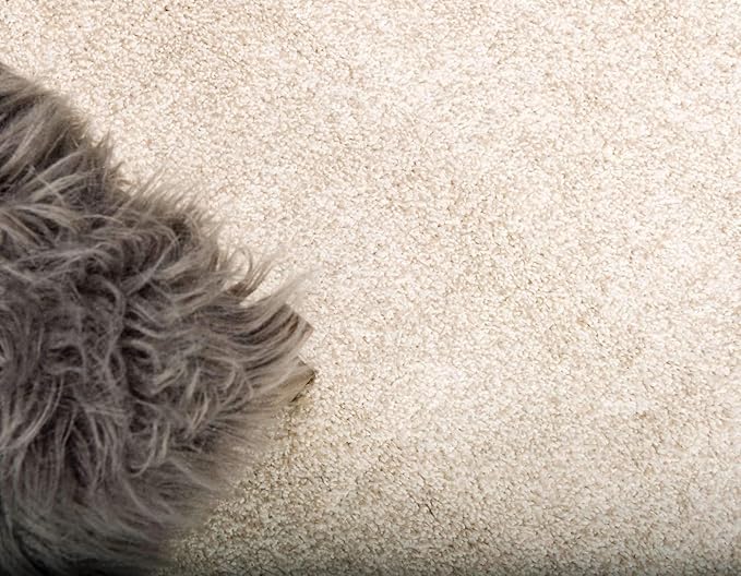 Unique Loom Solo Collection Area Rug - Calabasas (6' 1" Round, Ivory)