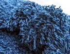 Unique Loom Solid Shag Collection Area Rug (7' 1" x 10' Rectangle, Sapphire Blue/ Navy Blue)