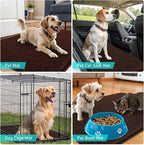 OLANLY Dog Door Mat for Muddy Paws 35x24, Absorbs Moisture and Dirt, Absorbent Non-Slip Washable Doormat, Quick Dry Chenille Mud Mat for Dogs, Entry Indoor Entryway Carpet for Inside Floor, Brown