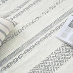 jinchan Moroccan Boho Runner Rug 2x5 - Machine Washable Non-Slip Low-Pile Soft Bohemian Runner Rug for Entryway Hallway Kitchen Bedroom Laundry Room (2‘x5', Grey)