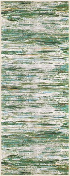 2x5 Modern Abstract Runner Rug for Hallway, Green Grey Multi Super Soft Hallway Decor Kitchen Rugs with Non-Slip, Non-Shedding Washable Rug for Hallways Entryway Bedroom Laundry Indoor