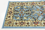 Unique Loom Sialk Hill Collection Area Rug - Washington (2' 7" x 10' Runner Light Blue/Navy Blue)
