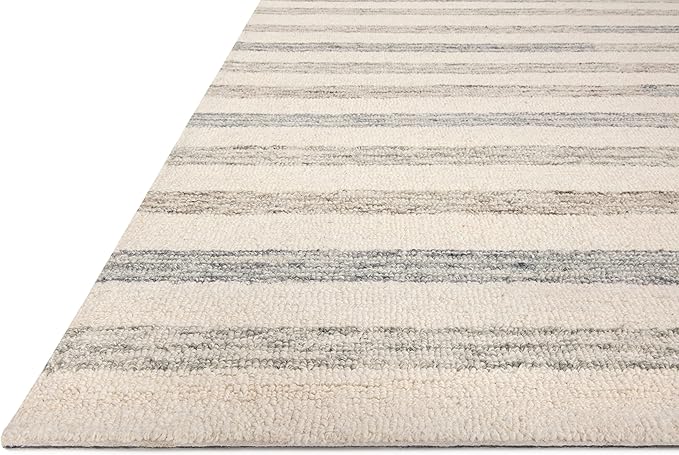 Loloi Chris Loves Julia Chris Collection CHR-05 Ivory/Slate 2'-3'' x 3'-9'', .50" Pile Height, Accent Rug