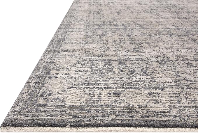 Loloi Amber Lewis Alie Collection ALE-03 Charcoal/Dove 2'-7'' x 10'-0'', .13'' Pile Height, Runner Rug