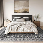 Area Rugs 4x6,Boho Vintage Oriental Washable Rugs,Collapsible Area Rug for Bedroom, Entryway, Kitchen, Bathroom
