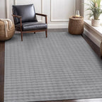 CAMILSON Modern Gray Non Slip Rug 4x6 Ultra Soft High Pile Area Rugs Non Skid Rubber Backing Durable & Easy to Clean Carpet for Living Room Bedroom Kids Room Indoor Use (4 x 6 Gray)