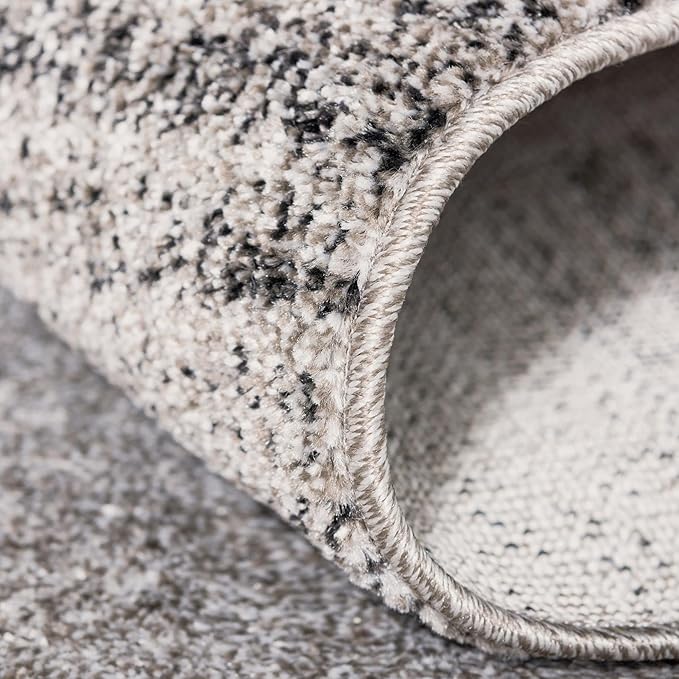 Rugs.com Angelica Collection Rug – 7' x 10' Light Gray Medium Rug Perfect for Bedrooms, Dining Rooms, Living Rooms