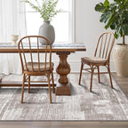 LUMI Washable Area Rug 8x10 for Living Room, Ultra Soft Stain Resistant Carpet with Non Slip Rubber Backing, Non-Shedding Low Pile Rugs for Bedroom, Dining Room, Indoor, Office