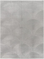 Paco Home Modern Area Rug with Minimalist Arched Lines in Neutral Grey, Size: 6'7" x 9'2"