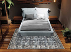 Bloom Rugs Washable Non-Slip 3' x 5' Rug - Black/Brown Traditional Area Rug for Living Room, Bedroom, Dining Room, and Kitchen - Exact Size: 3' x 5'