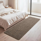 HQAYW 2x6 Soft Runner Rug for Hallways, Thickened Memory Foam Small Throw Bedside Rugs for Bedroom Living Room, Indoor Low Pile Washable Non Slip Carpet for Teens Kids Nursery Dorm Decor, Brown