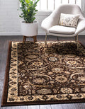 Unique Loom Espahan Collection Area Rug - Cape Cod (6' 1" x 9' Rectangle, Brown/ Beige)