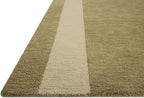 Loloi Leanne Ford Craven Collection CVN-01 Light Olive/Oatmeal 2'-6" x 7'-6" Runner Rug Geometrical, Patterned, Neutral, Hallway, Kitchen, Mudroom, and Bathroom