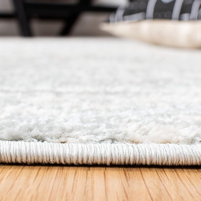SAFAVIEH Tulum Collection Runner Rug - 2' x 13', Light Grey & Ivory, Moroccan Boho Tribal Design, Non-Shedding & Easy to Clean, Ideal for Living Room, Hallway, Foyer, Bedroom (TUL272F)