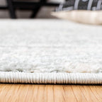 SAFAVIEH Tulum Collection Runner Rug - 2' x 15', Light Grey & Ivory, Moroccan Boho Tribal Design, Non-Shedding & Easy to Clean, Ideal for Living Room, Hallway, Foyer, Bedroom (TUL272F)