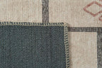 Revival Rugs Funk 5'x8' Zero-Shedding Area Rug for Living Room Bedroom - Oeko-TEX Certified, Low Pile, Spot Clean, Beige, Cream