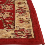 Rugs.com Yasmin Collection Rug – 16 Ft Runner Burgundy Medium Rug Perfect for Hallways, Entryways