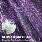 2x7 Modern Abstract Runner Rug for Hallways, Purple White Super Soft Hallway Decor Kitchen Rugs with Non-Slip, Non-Shedding Washable Rug for Hallways Entryway Bedroom Indoor