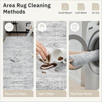 Runner Rug 2'x8' Washable Non-Slip Runner Rugs for Kitchen Bathroom Laundry Room Grey Vintage Floor Carpet Runners for Hallway Entryway