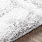 Livabliss Hapsburg Moroccan Shag Area Rug, 2' x 2'11", Light Gray