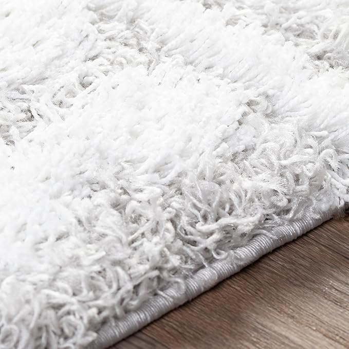 Livabliss Hapsburg Moroccan Shag Area Rug, 2' x 2'11", Light Gray