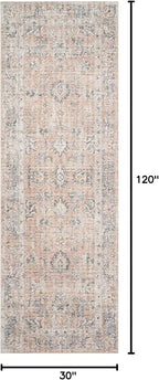 Loloi Skye Collection SKY-01 Blush/Grey 2'-6" x 10'-0" Runner Rug