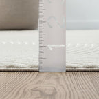 Abani Cream Area Rug for Living Room, Bedroom - Zen Reiki Pattern- 5 x 8 -Durable & Easy to Clean