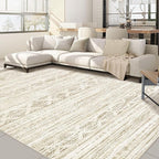 Nakagishi Area Rugs 9x12 Living Room: Washable Boho Large Neutral Modern Soft Farmhouse Beige Rug Stain Resistant Indoor Floor Non-Slip Carpet for Women Home Enthusiasts Aged 25-45 - Bedroom Room